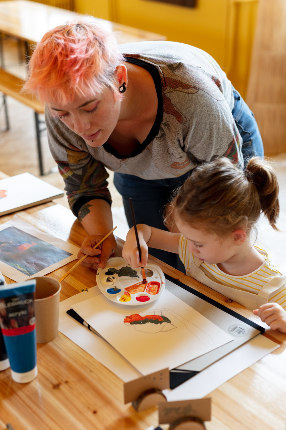 Atelier peinture- activités pour enfants au Havre- La Grande Ecole